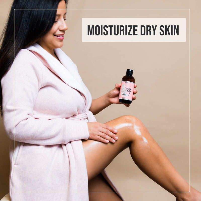 Nighttime Magnesium Cream and Stretch Mark Oil Cocoa - 2 Pack