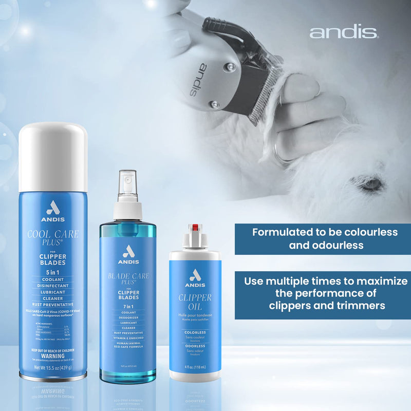 Andis Blade Oil for Grooming Clipper Specially Formulated to Clean and Lubricate The Blade, Extends Blade Life Use Regularly for Maximum Clipper Power and Longer Blade Life – 118 ml (Pack of 2) - BeesActive Australia
