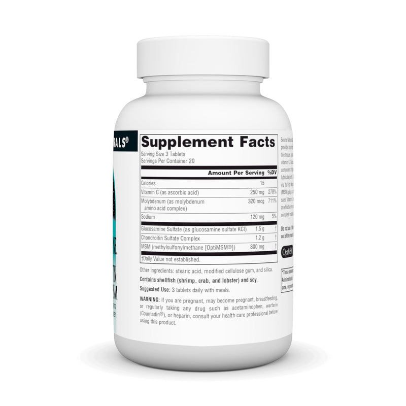 Source Naturals Glucosamine Chondroitin Complex with MSM, 60 Tablets 60 Count (Pack of 1)
