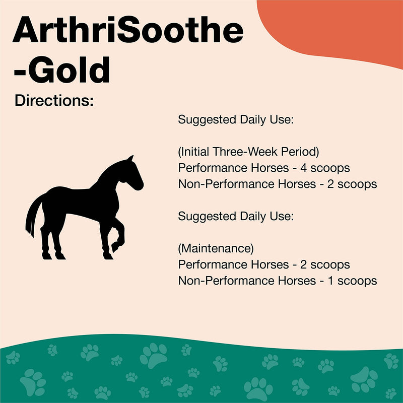 NaturVet ArthriSoothe Gold Advanced Joint Horse Supplement Powder – For Healthy Joint Function in Horses – Includes Glucosamine, MSM, Chondroitin, Hyaluronic Acid – 60 Day Supply - BeesActive Australia