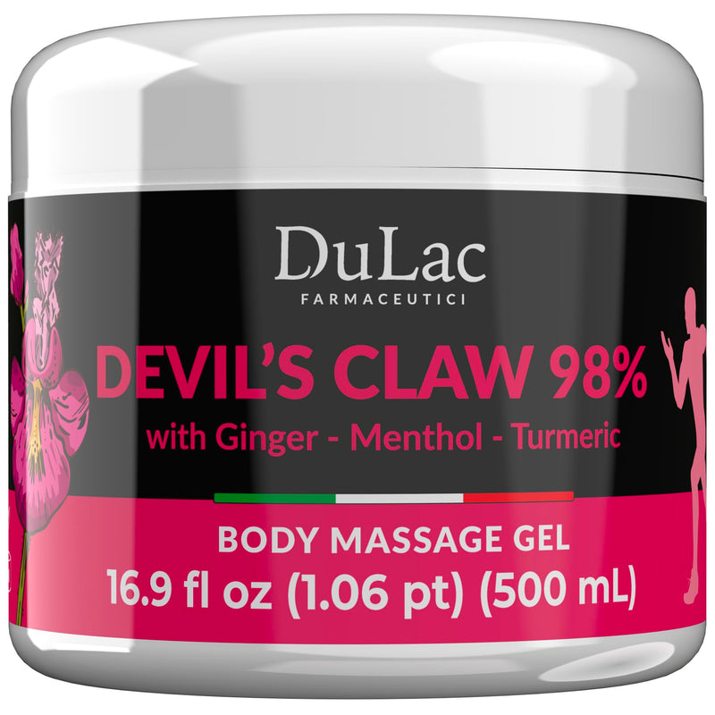Dulac - Devil's Claw 98% Cream Maximum Strength 16.9 Fl Oz, Natural Joint and Muscle Comfort Cream, Enriched with Menthol for Cool Effect 16.9 Fl Oz (Pack of 1) - BeesActive Australia
