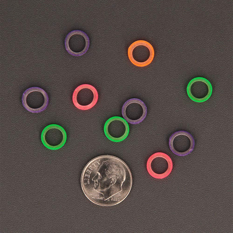 American Orthodontics Sea Lion Elastics, 1/4 in, 6.5 oz, Latex, Neon Heavy, 6.5 Oz 7500