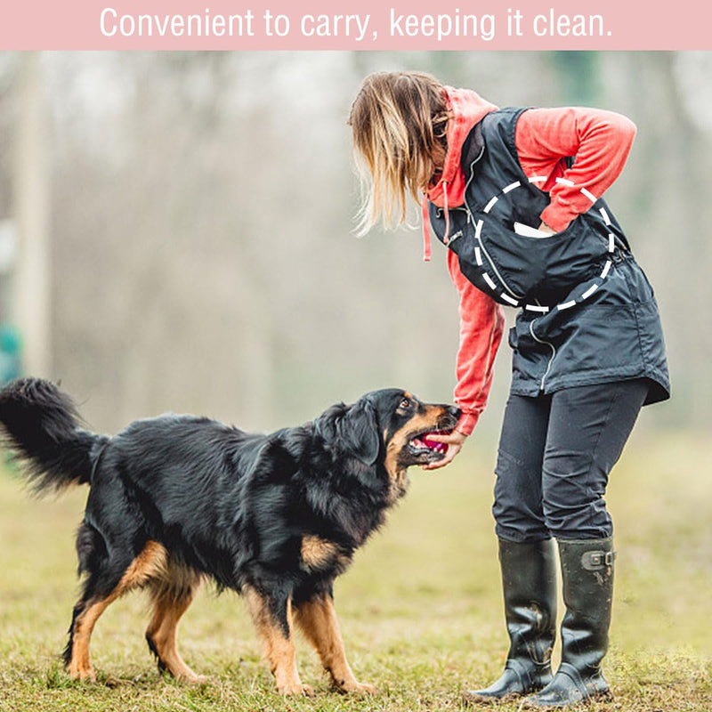 Dog Treat Training Pouch Accessory Keep Dog Food Fresh and Training Convenient Silicone Dog Food Storage Bag, Oil and Water Resistant, Ensuring Dry Training Bags (M, White) M - BeesActive Australia