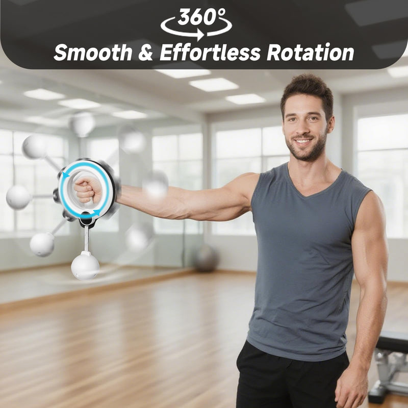 Rocalt Arm Exerciser, 360° Hand-Crank Fitness Equipment for Chest, Shoulders and Arm Muscle, Forearm & Wrist Strengthener Trainer, Home Gym Workout Equipment