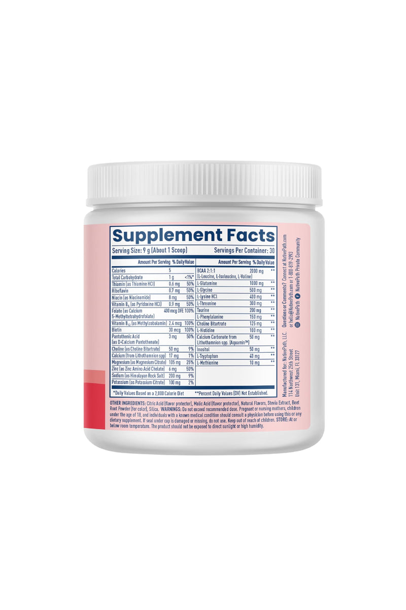 NativePath Native Hydrate, Zero Sugar, Electrolytes Powder with BCAAs, Mixed Berry Hydration, Keto & Paleo Friendly, 30 Servings (Pack of 2) 9.53 Ounce (Pack of 2)
