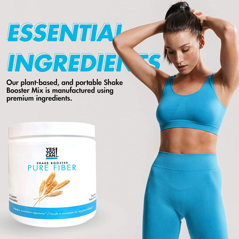 Yes You Can! Meal Replacement Shake, Pure Fiber, 15 Servings, 4 Pack | 20g protein, 4g fiber, 21 vitamins & minerals, 0g added sugar, all-in-one nutrition 30 Servings (2 Pack)