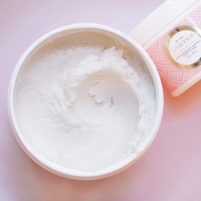 LALICIOUS Extraordinary Sugar Kiss Sugar Scrub, Exfoliating Body Scrub with Coconut Oil & Honey, Moisturizing Body Exfoliator for Glowing Radiant Hydrating Skin, Zero Greasy, No Parabens - 16oz - BeesActive Australia