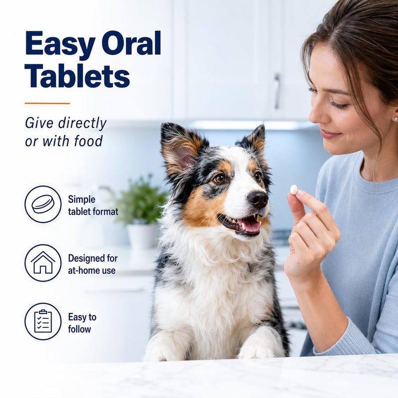 DEWORMER-Canine Tablets,pyrantel pamoate & praziquantel,48 Tablets