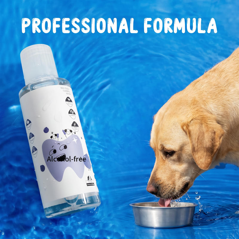 2 PCS PawBright Dental Plus,Natural Flavorless Teeth Cleaning Mouthwash to Fight Tartar,Promote Healthy Gums & Freshen Breath,Easy Daily Use for all Pet