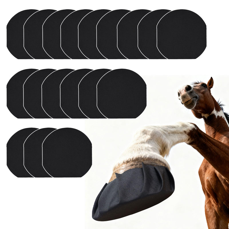 18 Pack Horse Hoof Tape, Strong Sticky Horse Hoof Wraps, Breathable Waterproof Magic Cushion Hoof Packing,Protection for Hoof Hoove (18)