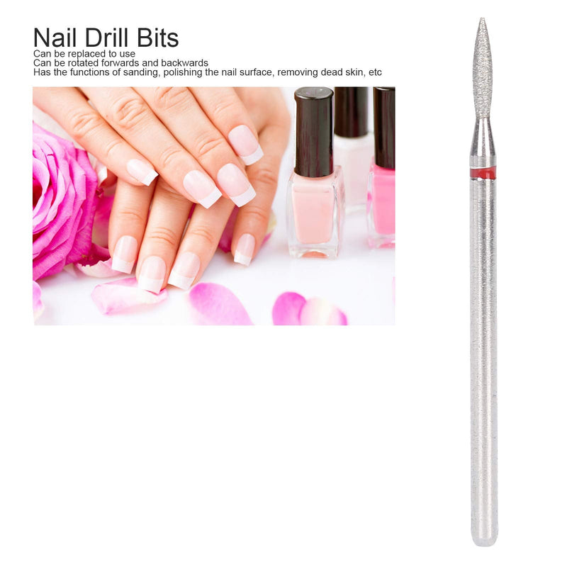 Practical Nail Drill Bits, Nail Drill Bit Set, 50Pcs Nail Polishing Grind Head Replacement Accessory Manicure Tool For Nails Cuticle Clean Pedicure (F-1.8Mm)
