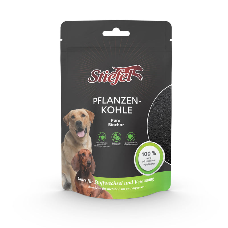 Stiefel Plant Charcoal for Dogs, 100% Pure Vegetable Charcoal for Healthy Digestion, Positive Effect on Metabolism, for Gastrointestinal Problems, Diarrhoea, Abdominal Cramps and Flatulence, 50 g