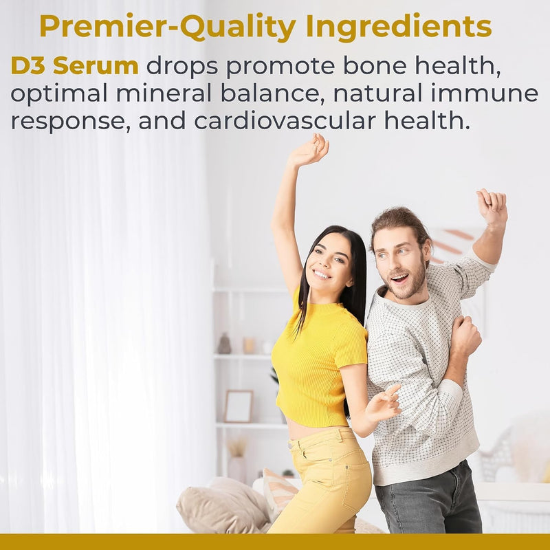 Premier Research Labs Vitamin D3 Serum - Liquid Vitamin D Oil Drops for Adults, Liquid D3 5000 IU, High Potency VIT D3 Liquid, Easy to Take Formula - 0.43 fl oz 0.43 Ounce (Pack of 1)