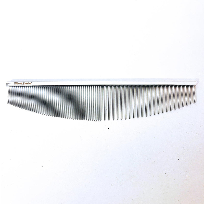 Warren London Copper Crescent Detail Comb for Dogs | 6.5 inches | Comfort Control Durability and Detail for Small Medium and Large Dogs | Ergonomic Dog Cat Grooming Pet Supplies Deshedding Mat Tool - BeesActive Australia