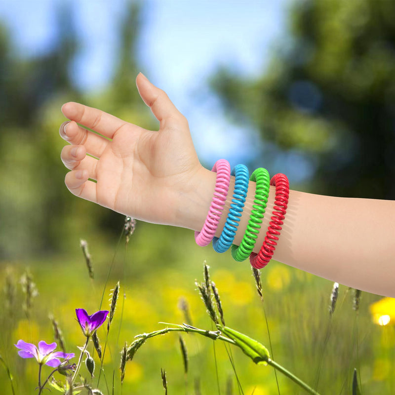 50 Pack Mosquito Repellent Bracelets, DEET-Free Mosquito Bands for Adults & Kids, Individually Wrapped Repellent Wristbands, Camping Travel Beach Essentials - BeesActive Australia