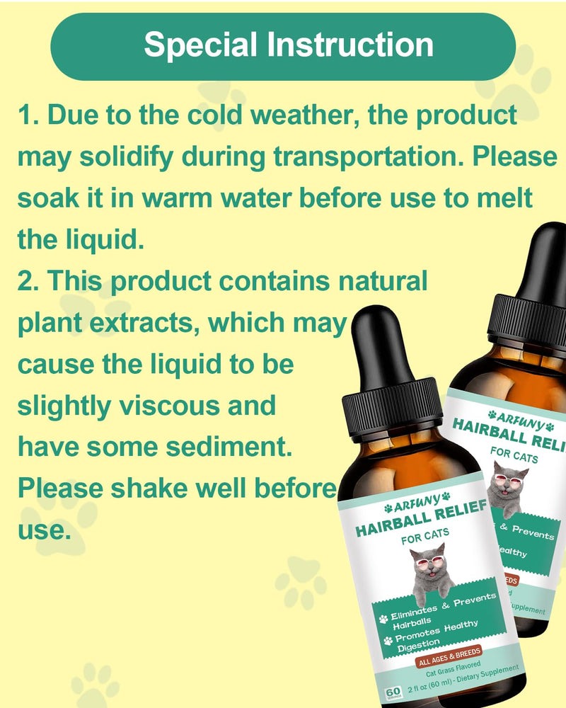 Hairball Remedy for Cats - Hairball Treats for Cats Help Prevent & Remove Hairballs, Lysine for Cats - L-Lysine Powder for Cats - Cat Immune Support