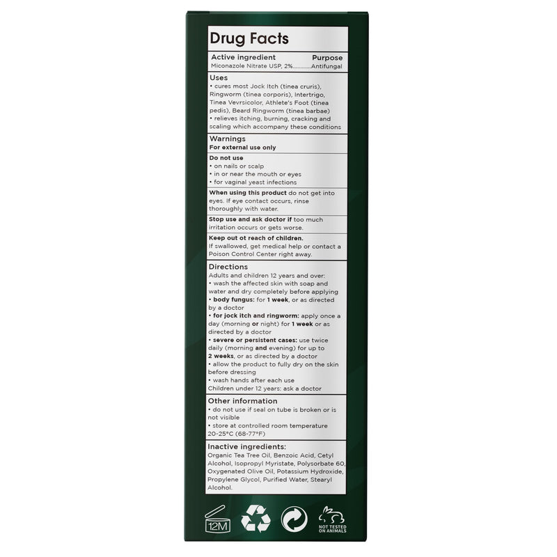 Body Spray with Tea Tree Oil | Fast-Absorbing Antifungal Treatment for Jock Itch, Athlete’s Foot, Ringworm & Nail Fungus | Soothes Itching, Burning & Scaling | Relieves Irritated Skin | 120ml