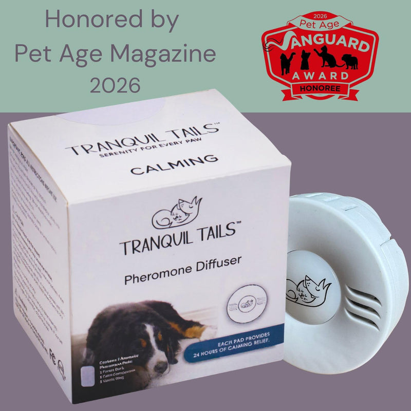 Calming Pheromone Diffuser for Dogs, Anxiety Relief, Petroleum Free, Fast Acting, Calm During Fireworks, Includes 3 Scented and 1 Unscented Pad | Dog Calming Pheromone