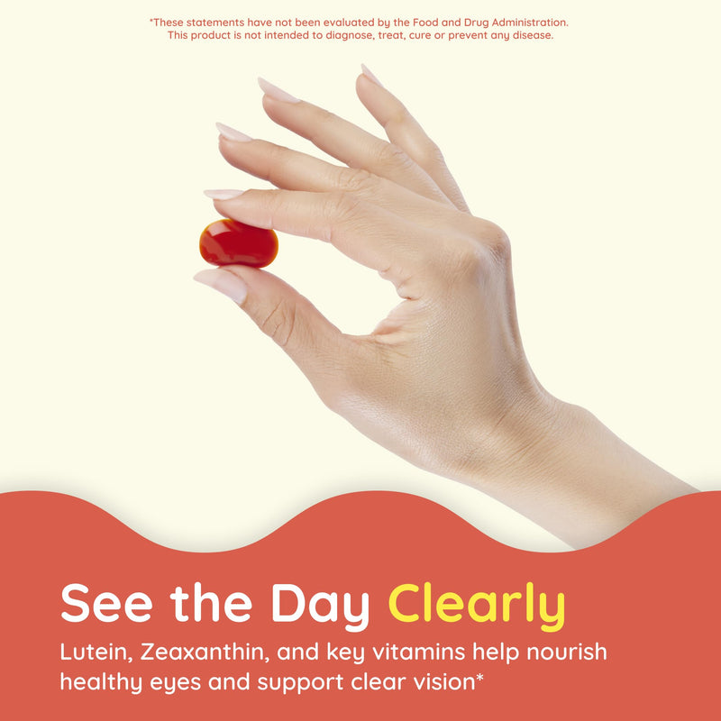 CHILDLIFE ESSENTIALS Healthy Vision SoftMelts, Berry, 27 Tablets | Eye Vitamins for Kids, Lutein Gummies, Lutein and Zeaxanthin Supplements, Eye Health Gummies, Great Taste, Natural Berry Natural Berry (Vision Melts)