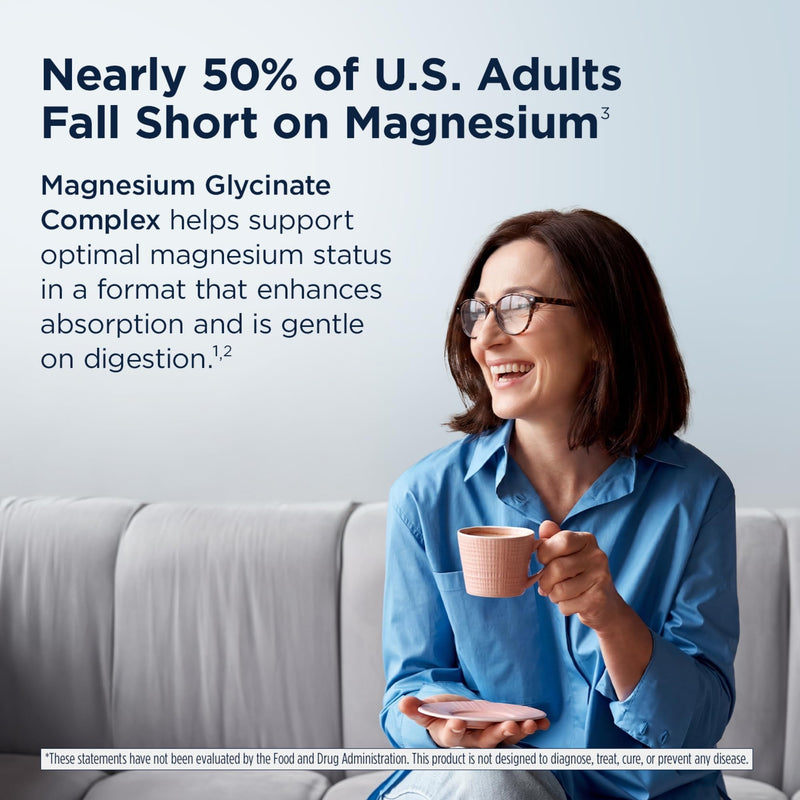 Designs for Health Magnesium Glycinate Complex - High Absorption, Patented Magnesium Complex - Promotes Calm Sleep, Energy, Bone & Heart Health, and Immune Support - Vegan, Gluten Free (60 Capsules) 60 Count (Pack of 1)