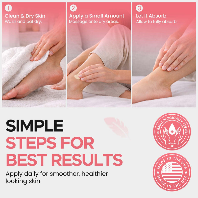 CLEAR Urea Cream 40 Percent Plus 2% Salicylic Acid (4oz) Made in USA | Urea Foot & Hand Cream Softens Cracked Heels & Dry Skin with Tea Tree & Coconut Oil - Callus & Corn Treatment 40% Urea & 2% Salicylic Acid | Tea Tree Oil & Coconut 4 Fl Oz (Pack of 1) - BeesActive Australia