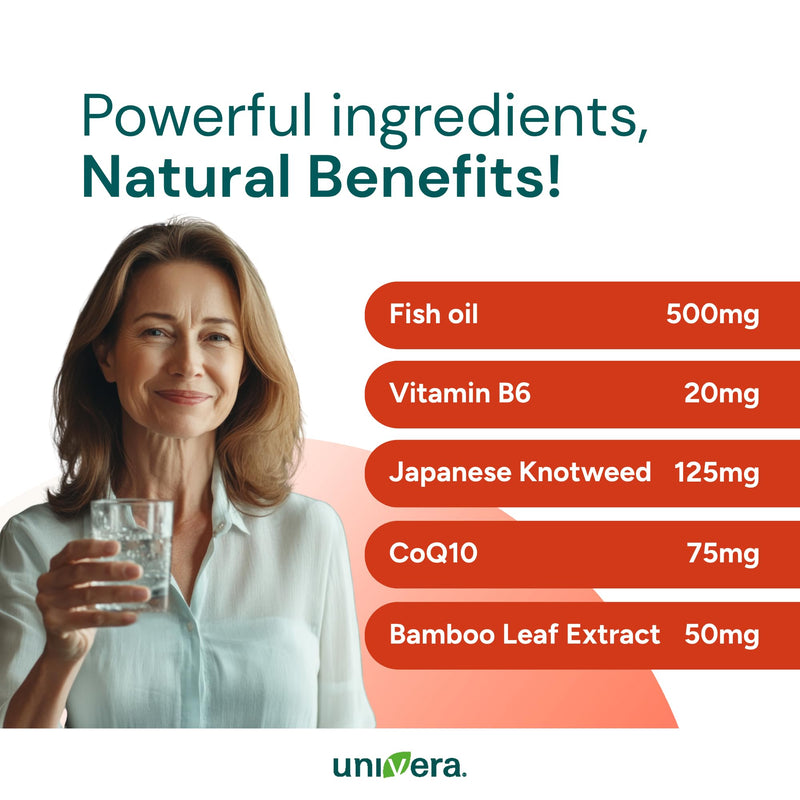 Univera Rhythmatix, Cardiovascular Health, Blood Circulation, Supports Healthy Vein Structure, Omega-3, Coenzyme Q10, Vitamin B6 & B12, 60 softgels (30-Day Supply)
