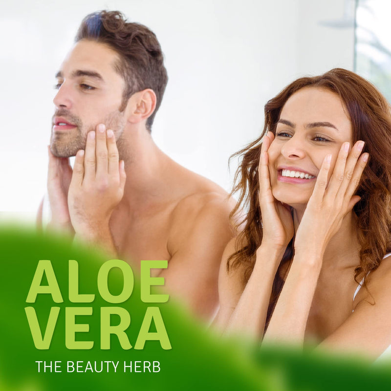 Aloe Life – Skin Gel & Herbs Ultimate Skin Treatment, 99% Certified Organic Whole Leaf Aloe Vera, Vitamins C, A, & E, Head-to-Toe Skin Care Support for the Whole Family, Fragrance-Free (1 oz) Unscented 1 Ounce (Pack of 1)
