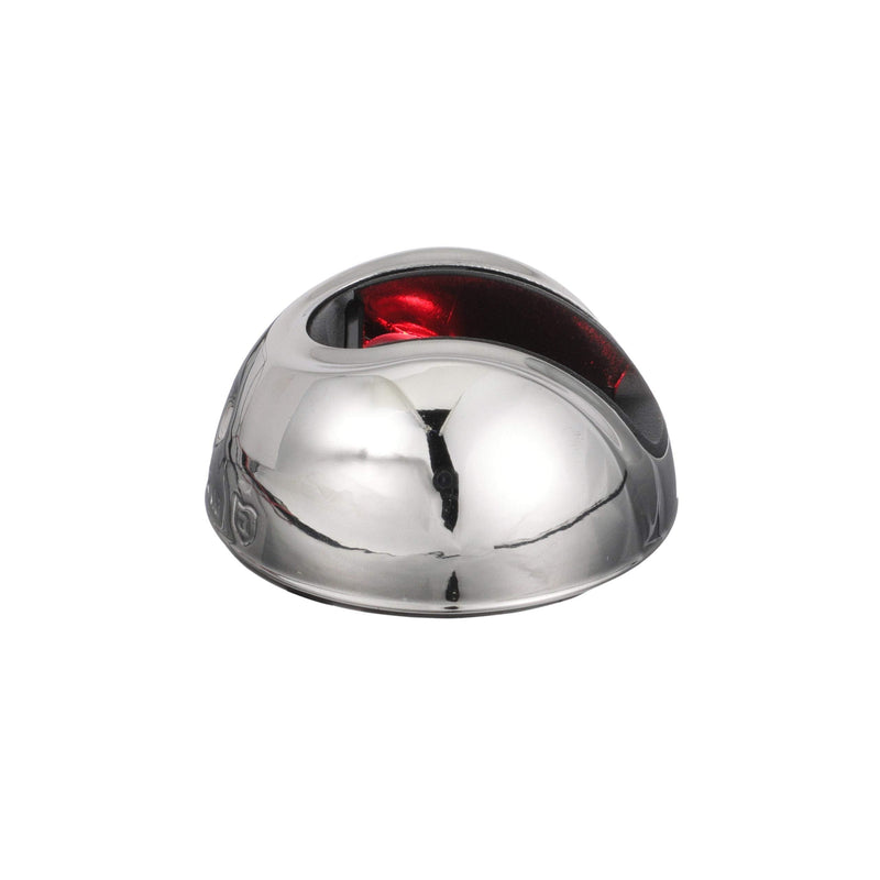 attwood NV3012SSR-7 LightArmor 2-Mile Vertical Surface Mount Navigation Light, Red LED Lighting, Round Stainless Housing One size
