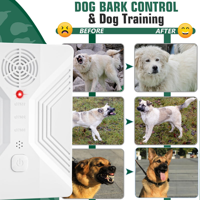Anti Barking Device, Ultrasonic Bark Box wirh 3 Modes, Rechargeable Dog Bark Deterrent Devices Indoor & Outdoor, Dog Barking Stopper for Dogs Training & Behavior Aids - BeesActive Australia