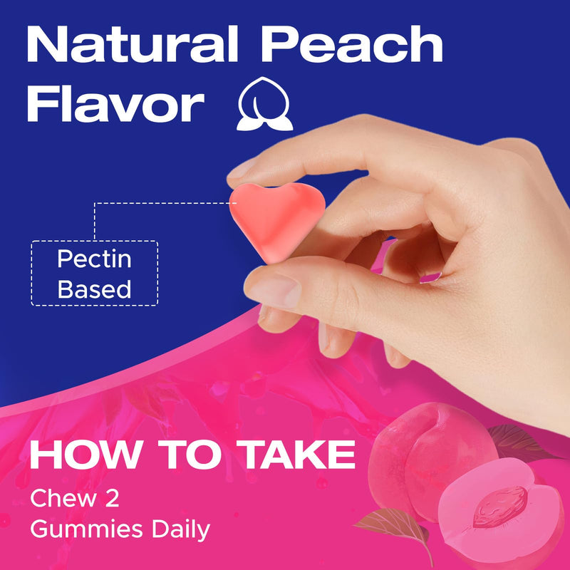 Jovariquethor Booty Gummies for Women - BBL Gummies with Multivitamins and Herbal Extracts - Peach Flavor - 120 Count 60 Count (Pack of 2)