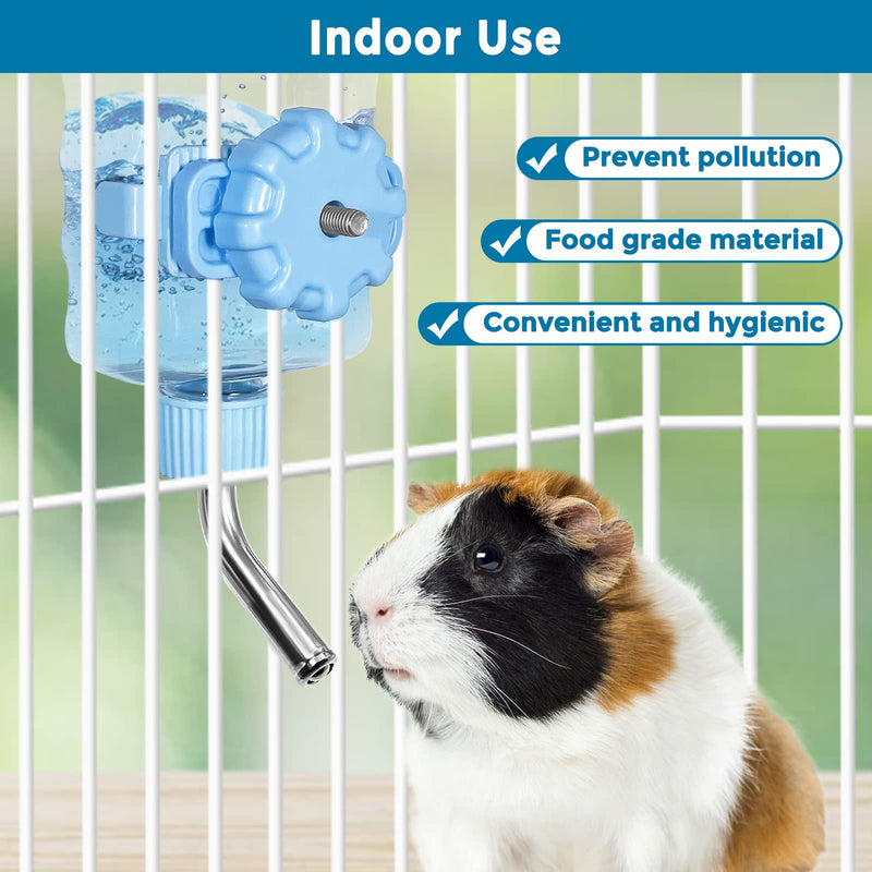 Small Animal Water Bottles for Crate Mini Clear Water Bottles Leak-proof Water Dispenser for Rabbit, Chinchilla, Ferret, Guinea Pigs, Hedgehog, 6oz, No Drip, BPA Free - BeesActive Australia