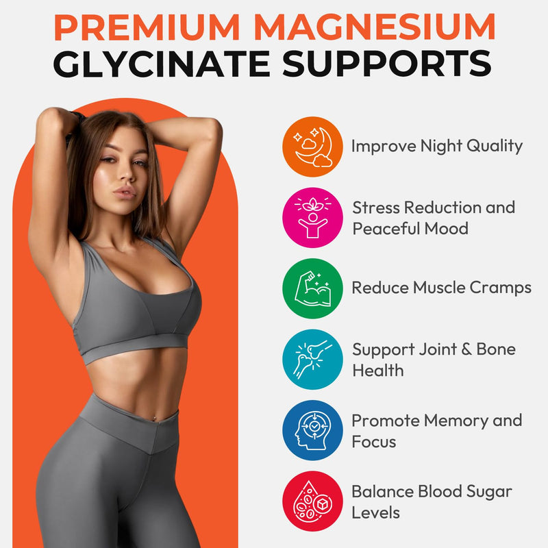 Magnesium Glycinate Gummies, High Absorption Magnesium Complex, Grapefruit | Magnesium Glycinate Gummies with Calcium, Vitamin B6 & D3. Sugar Free Chews, 120 Count, Supports Relaxation & Nighttime 120 Count (Pack of 1)