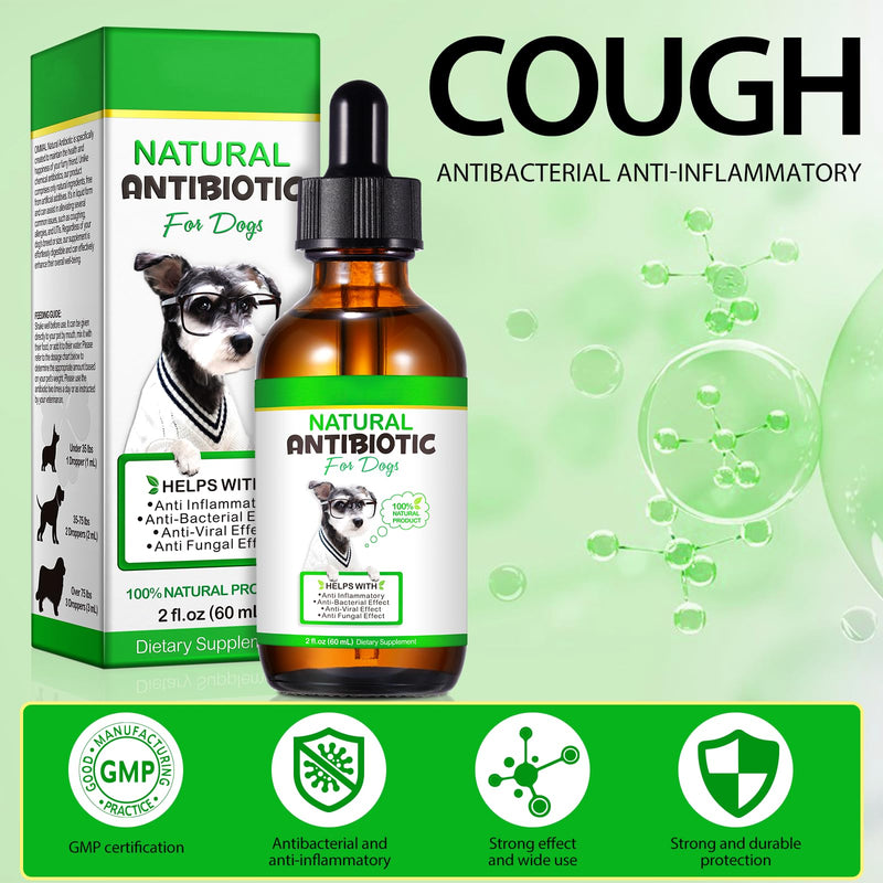 Dog Antibiotics, Antibiotics for Dogs, Natural Dog Antibiotics, Dog Antibiotics Multivitamin, Dog Herbal Supplements 60ml 1PCS - PawsPlanet Australia