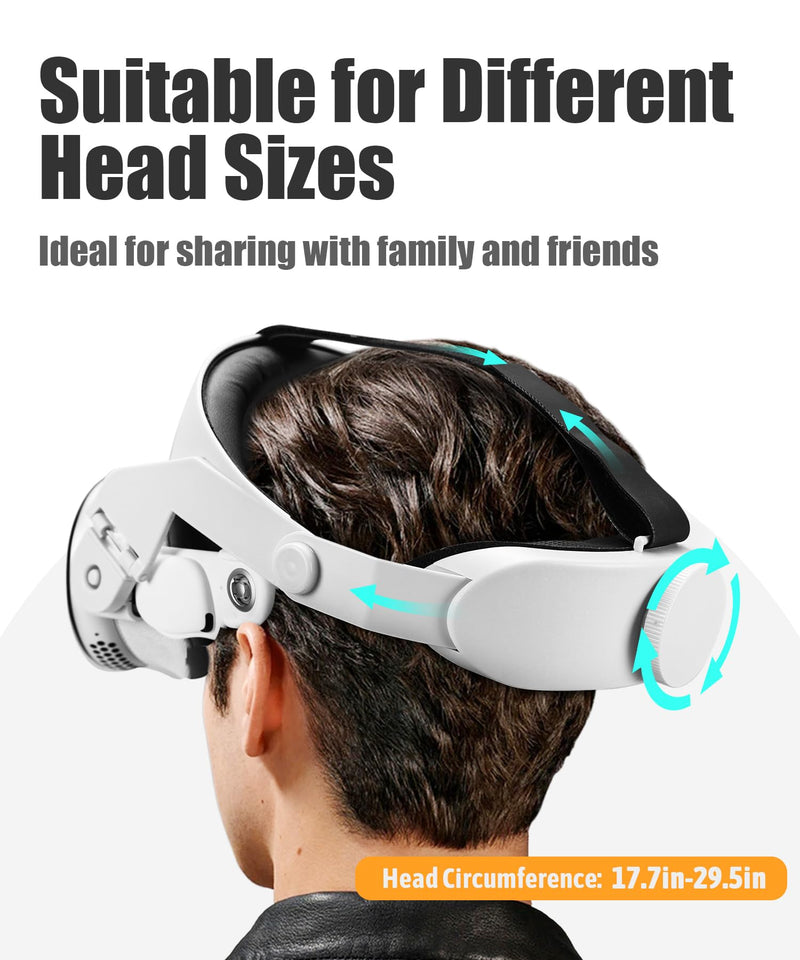 Comfort Head Strap for Vision Pro Accessories, Adjustable Elite Strap for Vision Pro Headset Replacement Accessories, Reduce Facial Stress,Soft Cushion Lightweight for Apple VR Head Strap - BeesActive Australia