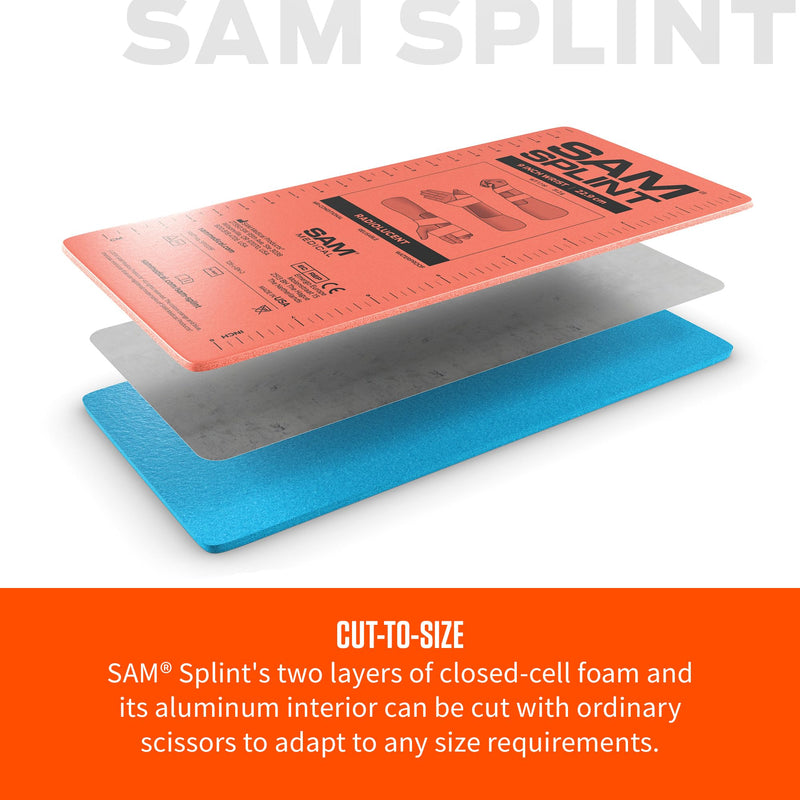 Sam Splint, 36", Orange & Blue