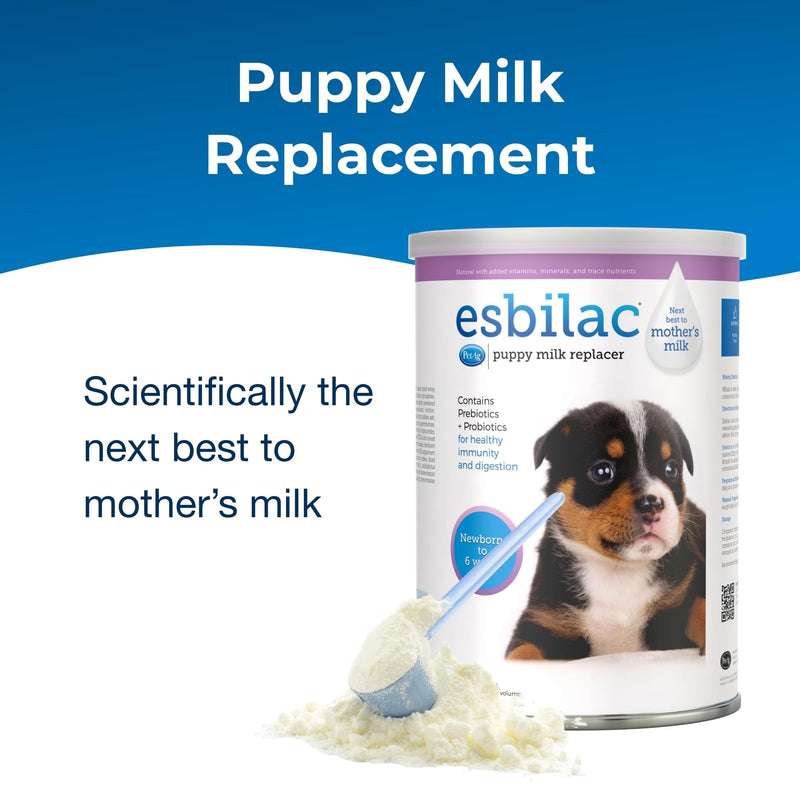 Pet-Ag Esbilac Puppy Milk Replacer Powder - 28 oz - Powdered Puppy Formula with Prebiotics, Probiotics & Vitamins for Puppies Newborn to Six Weeks Old - Easy to Digest - PawsPlanet Australia