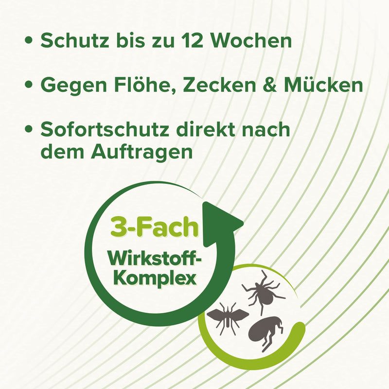 beaphar - Tick and flea protection Spot-ON for dogs over 15kg - Repellent against fleas, ticks and mosquitoes - Immediate effect - Protects up to 12 weeks - 3 pipettes 2ml each over 15 kg - BeesActive Australia
