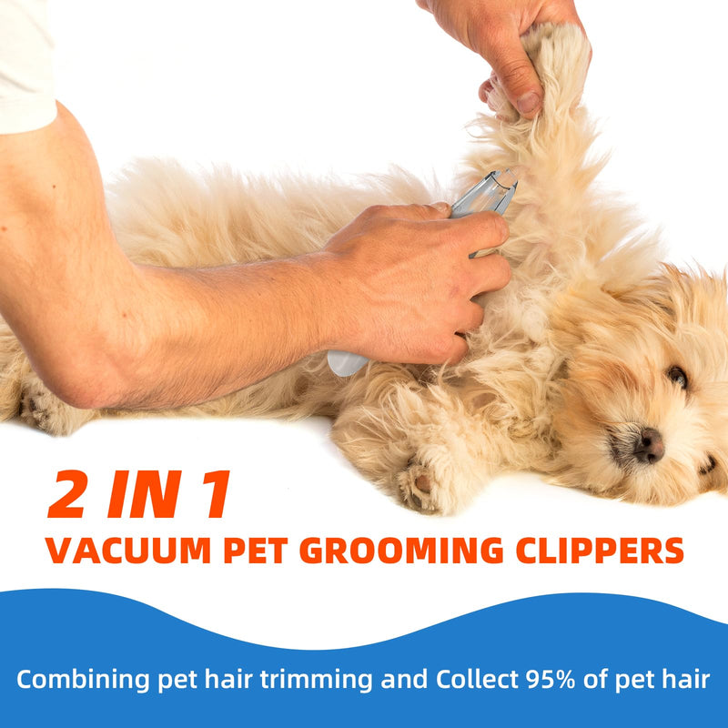 SmartTail Dog Paw Clippers, Corldless Paw Trimmer for Grooming with Vacuum Suction,Dog Clippers for Face, Eyes, Ears and Paws with Hair Storage Bin,LED Light,2-Speed Rechargeable Pet Shaver Clippers - BeesActive Australia