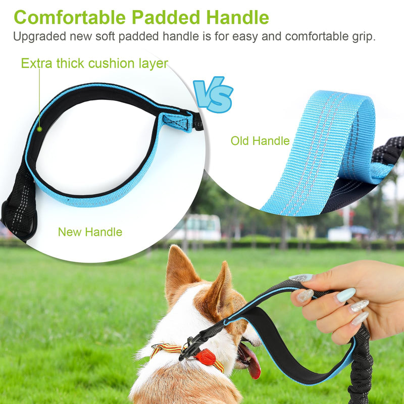 Hands Free Dog Leash for Two Dogs with Adjustable Waist Belt, Double Waist Leash for Dog Walking Training Jogging, Dog Running Leash Hands Free for Medium & Large Dogs, Dual Dog Leash for 2 Dogs Blue For 2 Dog - BeesActive Australia