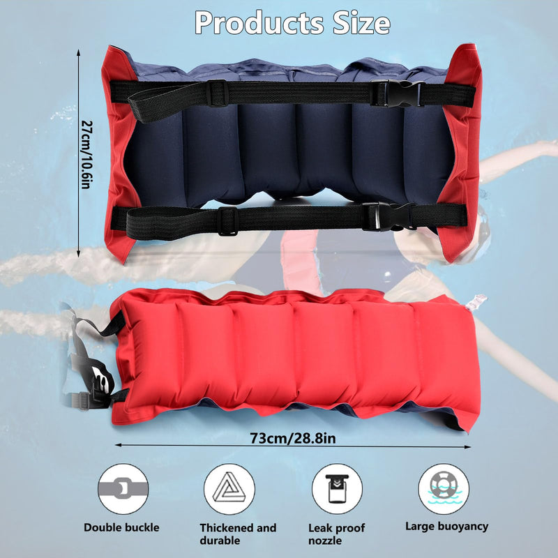 Inflatable Swim Belt, Waist Floatation Belt, Portable Swimming Belt with Adjustable Strap Pool Safety Floating Belt Exercise Swimming Training Aid for Kids Adults Beginners - BeesActive Australia