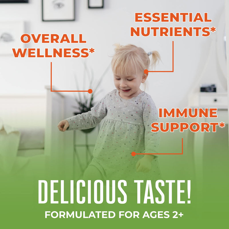 MARYRUTH'S Toddler Multivitamin Gummies, Sugar-Free,2 Month Supply, Ages 2+ | 2 Month Supply Multivitamin with Vitamin C, D3, Zinc, 1 Gummy Per Day, Toddler Vitamins, Vegan, Non GMO, 60 Count