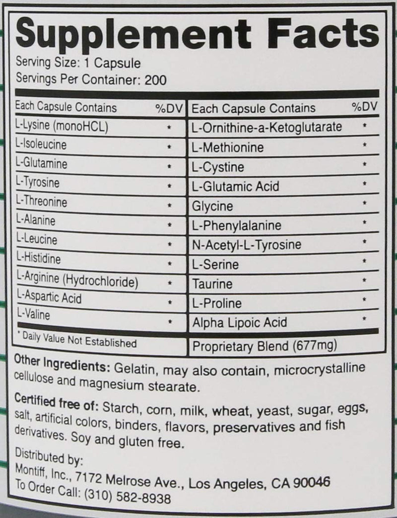 All Basic 677 mg 200 Capsules