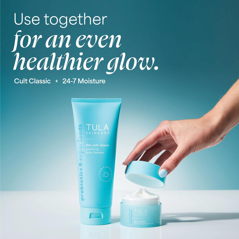 TULA Skin Care Cult Classic Purifying Face Cleanser - Gentle and Effective Face Wash, Makeup Remover, Nourishing and Hydrating Regular - 4.2 oz. - BeesActive Australia