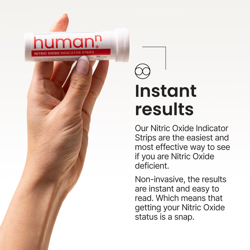 Humann - Nitric Oxide I Indicator Strips - Test salivary Nitrite Levels - 1 Tube of 25 Strips - BeesActive Australia