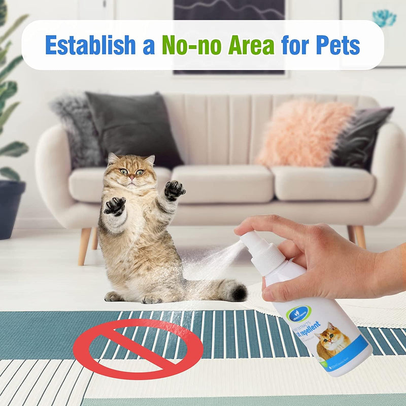 Cat Deterrent Spray Indoor, Cat Repellent Indoor for Cat and Kitten, Cat Scratch Deterrent Training Aid for Furniture, Sofas, Rugs, Curtain, Cat Deterrent Indoor and Outdoor, Protecting Furniture - BeesActive Australia