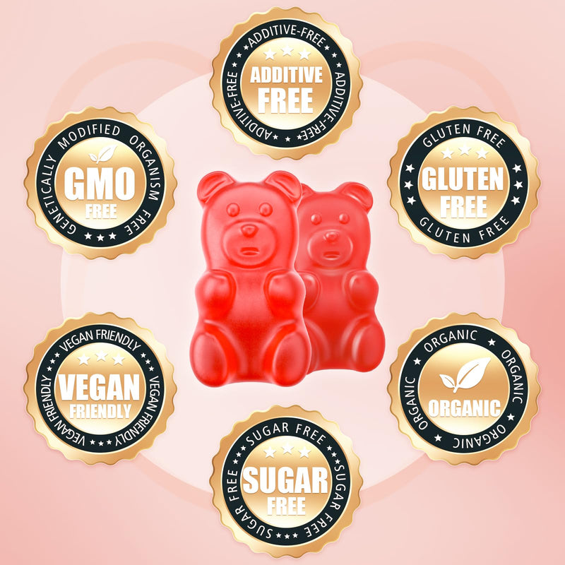 softbear Potassium Gummies for Adults, High Absorption Magnesium Potassium Supplement with Vitamin B6 for Leg Cramps & Muscle Health Sugar-Free Vegan Strawberry 120 Gummies 60 Count (Pack of 2)