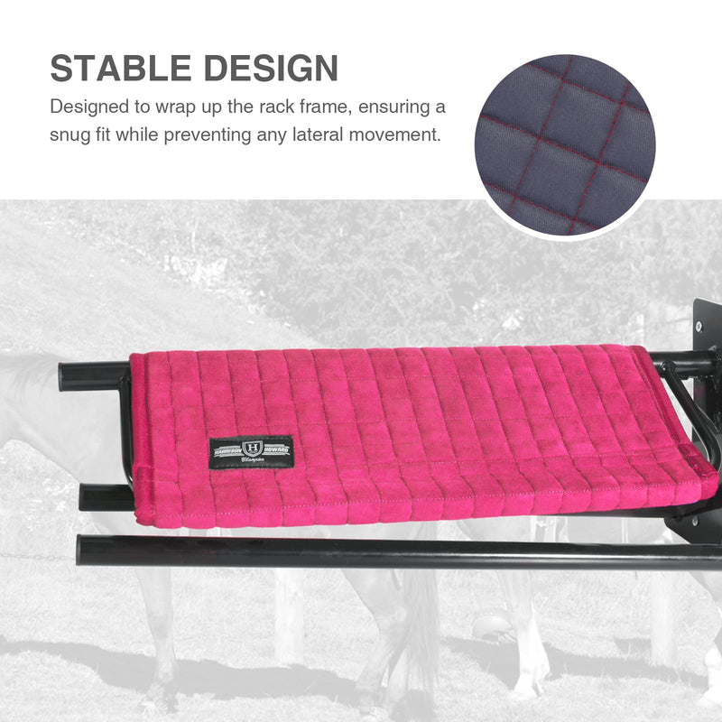 Harrison Howard Wall Mount Saddle Rack Suede Saver Adds Protection to Underside of Saddle Prevents Bar Indentations Secure Saddle Use with Saddle Rack, Saddle Saver Only Magenta - BeesActive Australia