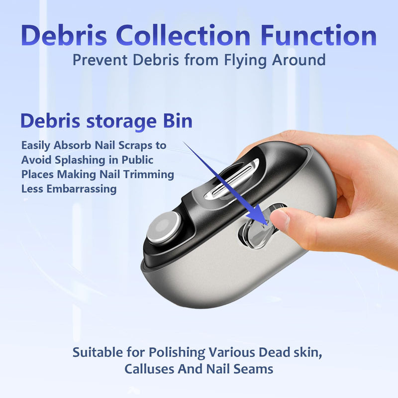 2026 Upgraded 3-in-1 Electric Nail Clippers for Seniors with LED Light, 2-Speed Automatic Nail Trimmer, Cutter for Seniors Adults Kids - BeesActive Australia