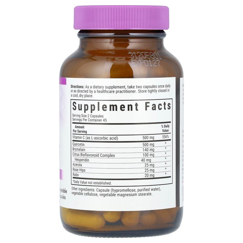 BlueBonnet Super Quercetin Vitamin C Supplement, 90 Capsules