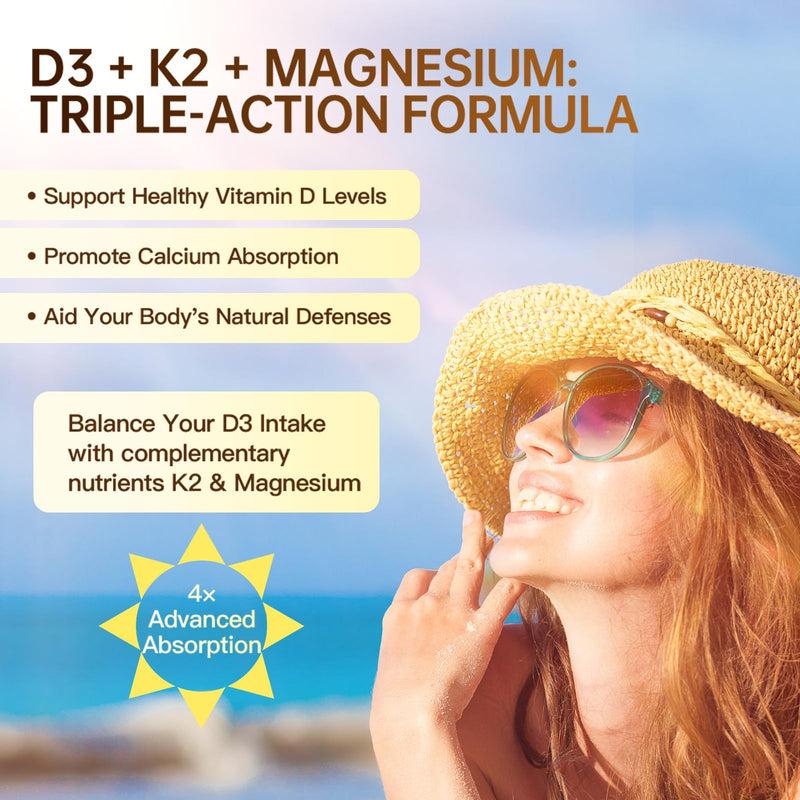 Dr. Austin Liposomal Vitamin D3 5000IU with K2 & Magnesium | Nano Targeted Delivery for High Absorption | Prenatal & Daily Immune Support | 30 Softgels